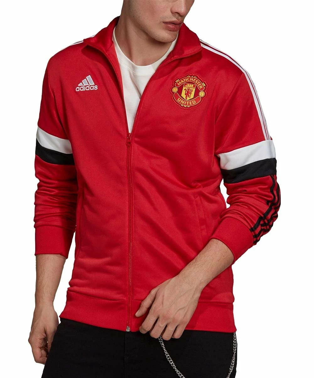 Coupon 🛒 Adidas Manchester United 3Stripe Aeroready Track Jacket - Men 😀 1 Coupon 🛒 Adidas Manchester United 3Stripe Aeroready Track Jacket - Men 😀