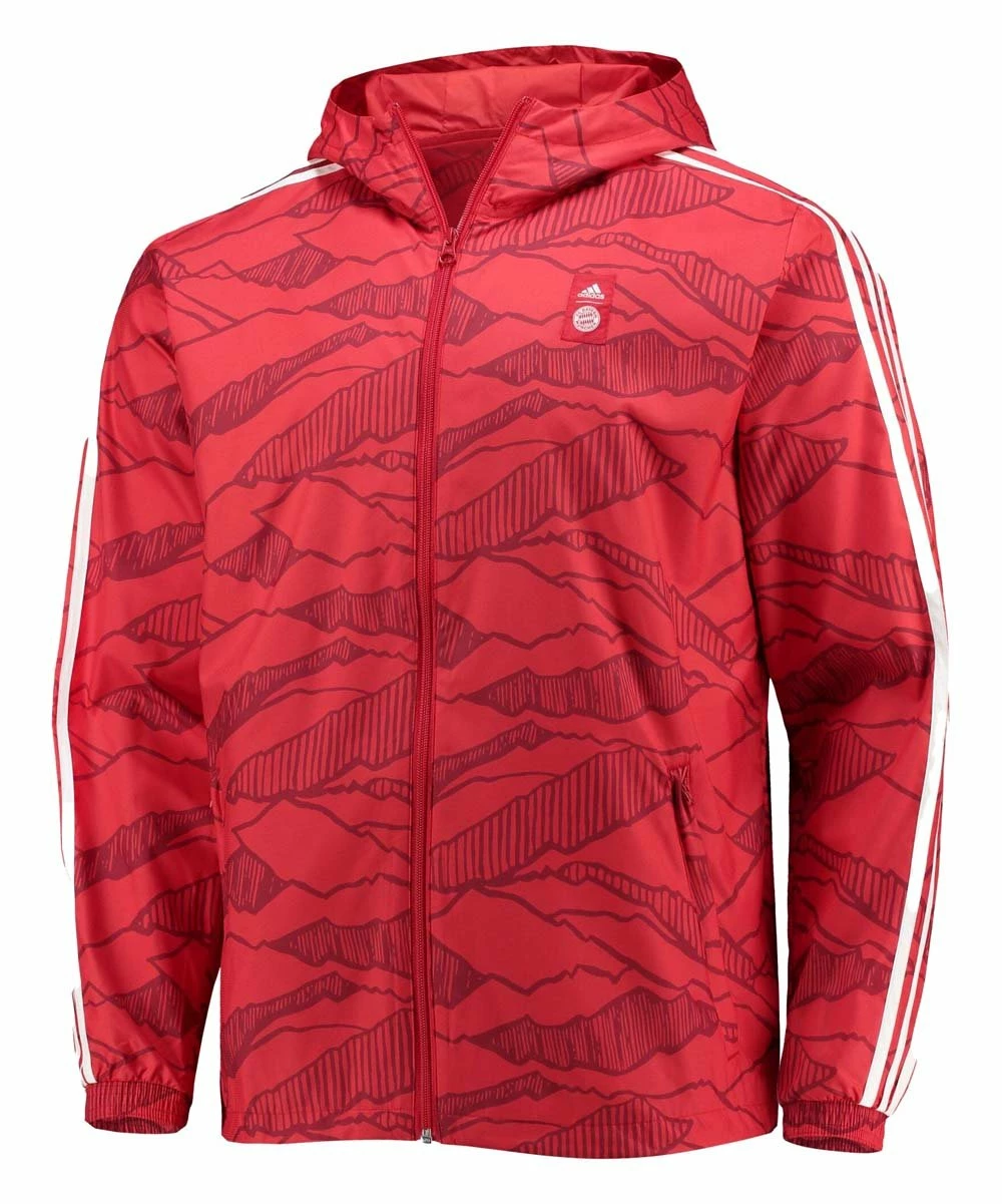 Best Sale ✔️ Adidas Bayern Munich Full-Zip Hooded Windbreaker - Men ⌛ 1 Best Sale ✔️ Adidas Bayern Munich Full-Zip Hooded Windbreaker - Men ⌛