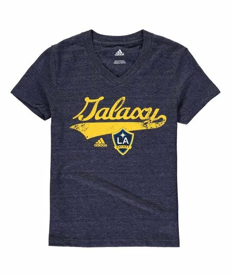 Flash Sale 😍 Adidas Los Angeles Galaxy Tail Stack V-Neck Tee - 👧 Girls For Kids 🔥