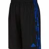 Buy 🛒 Adidas Black & Blue Camouflage Stripe Mesh Shorts - Boys For Kids 🎉