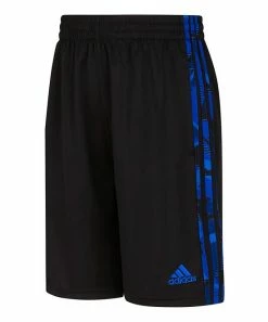 Buy ๐ Adidas Black & Blue Camouflage Stripe Mesh Shorts - Boys For Kids ๐