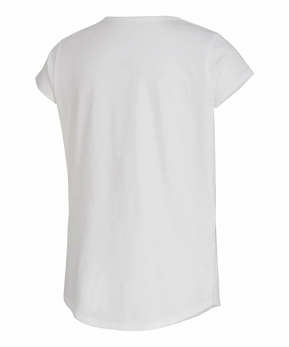 Top 10 โ Adidas White & Pink Gradient Logo Tee - ๐ง Girls For Kids โจ - Image 2