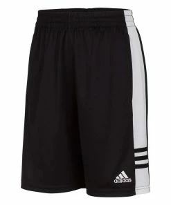 Buy ๐งจ Adidas Black Stripe Side-Panel Shorts - Boys For Kids โจ