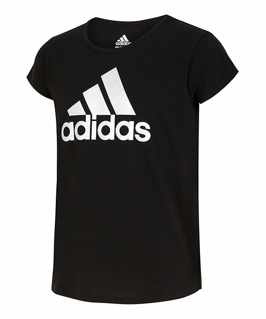 Budget ๐ Adidas Black Logo Crewneck Tee - ๐ง Girls For Kids ๐ 1 Budget ๐ Adidas Black Logo Crewneck Tee - ๐ง Girls For Kids ๐