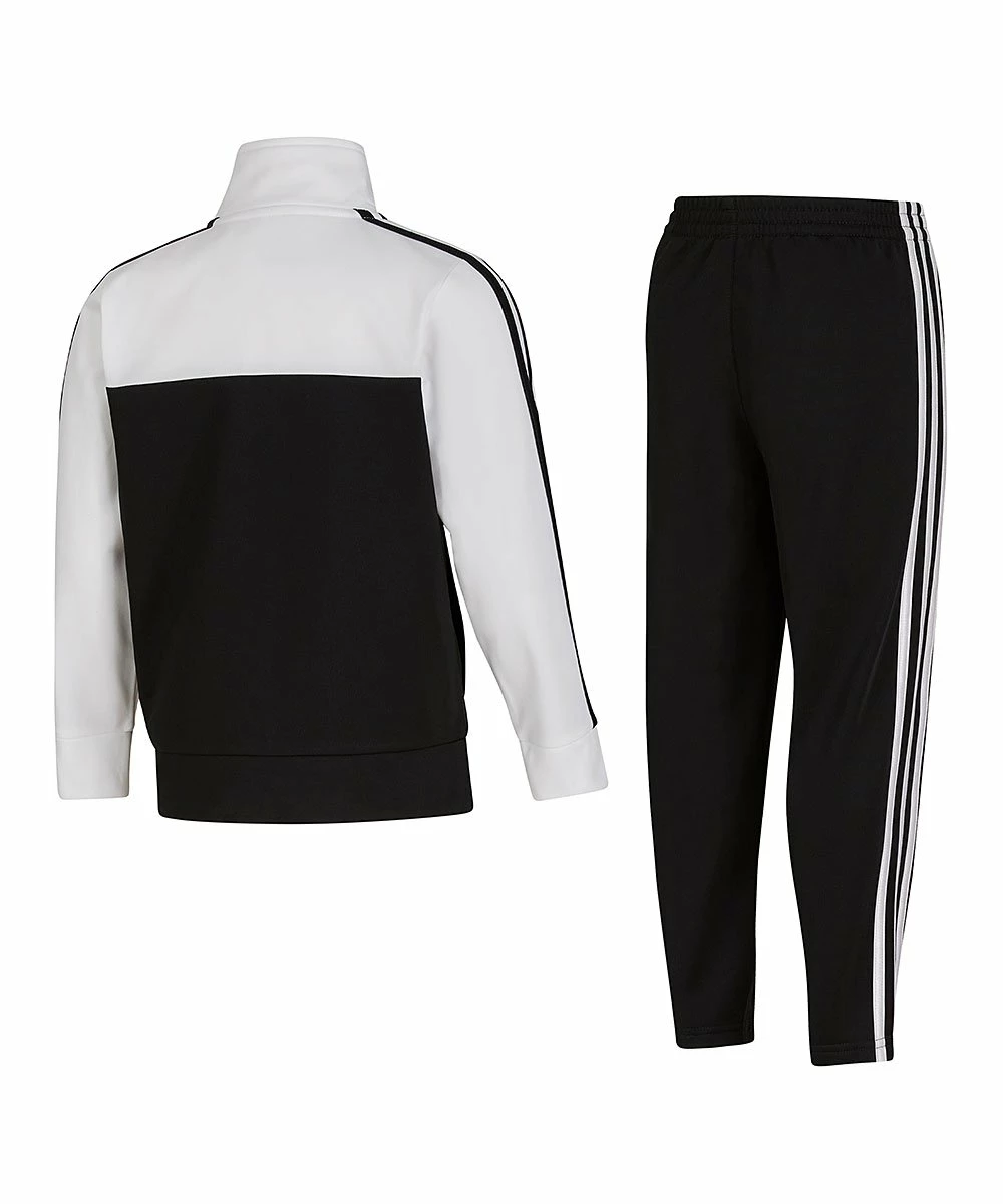 Cheapest ๐ Adidas White & Black Color Block Track Jacket & Pants - Boys For Kids ๐ฏ - Image 2