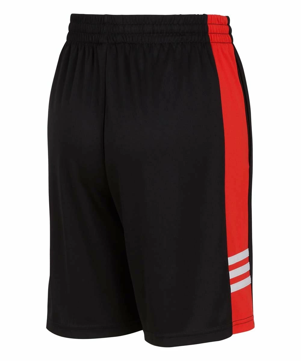 Outlet 🎉 Adidas Black & Red Stripe Side-Panel Shorts - Boys For Kids 🔥 2 Outlet 🎉 Adidas Black & Red Stripe Side-Panel Shorts - Boys For Kids 🔥 - Image 2
