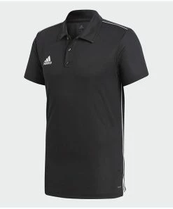 Best Pirce ⭐ Adidas Black & White Core 18 Polo - Men 😉