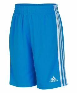 Best Sale ๐ฏ Adidas Blue Rush Stripe Mesh Shorts - Boys For Kids โจ