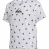 Cheap 🤩 Adidas White & Black Logo Tulip-Hem Tee - 👧 Girls For Kids ❤️
