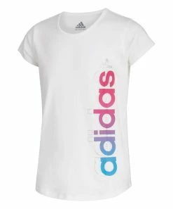 Best reviews of 😍 Adidas White Logo & Pink Crewneck Tee - 👧 Girls For Kids 🧨