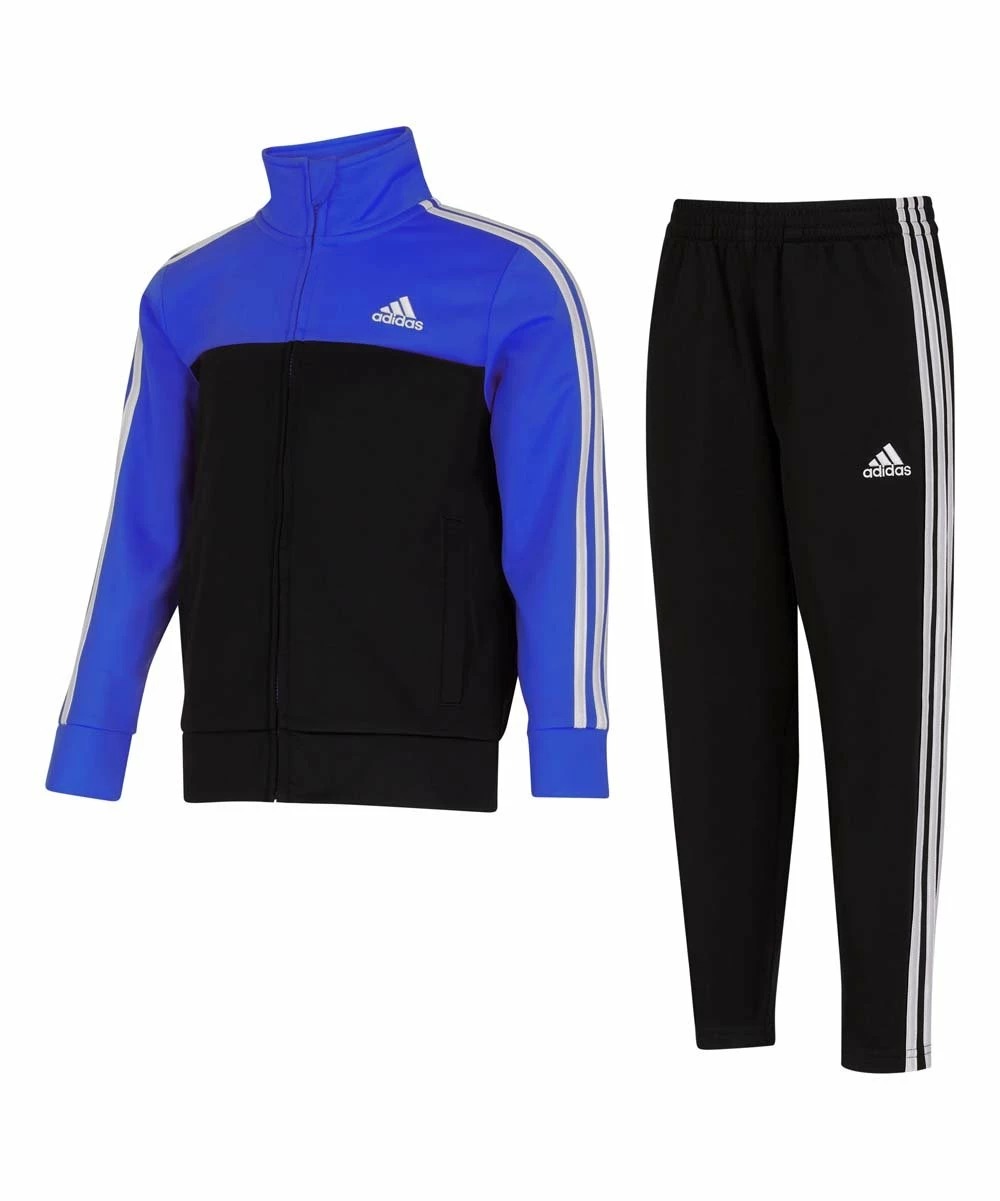 Hot Sale 👍 Adidas Bright Blue & Black Track Jacket & Pants - Boys For Kids ✔️ 1 Hot Sale 👍 Adidas Bright Blue & Black Track Jacket & Pants - Boys For Kids ✔️