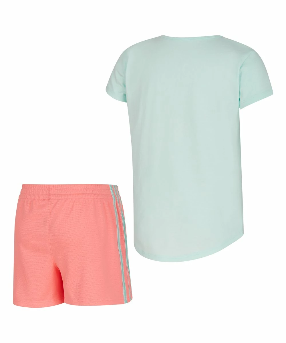 Cheap ๐ Adidas Ice Mint Logo Crewneck Tee & Shorts - Toddler For Kids โ - Image 3