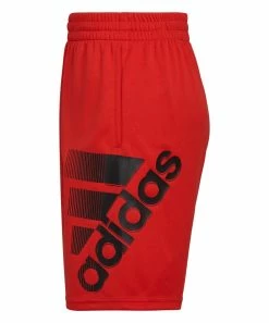 Outlet 😉 Adidas Vivid Red & Black Logo Graphic Shorts - Boys For Kids ⌛ -Adidas Shop zu104201146 alt 2 tm1648143402