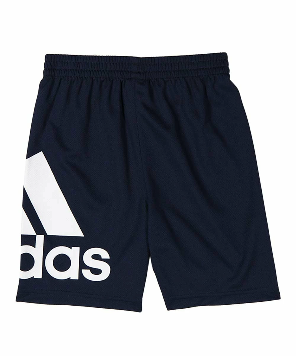 Cheap ๐ Adidas White Logo Crewneck Tee & Navy Shorts - Toddler & Boys For Kids ๐งจ 2 Cheap ๐ Adidas White Logo Crewneck Tee & Navy Shorts - Toddler & Boys For Kids ๐งจ - Image 2