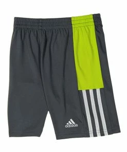Alternative view of Best reviews of 😍 Adidas Bright Yellow Logo Tank & Gray Side-Stripe Shorts - Boys For Kids ⭐