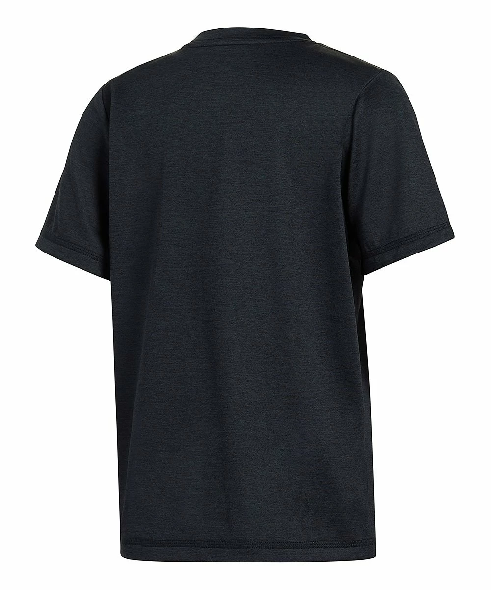Wholesale 👏 Adidas Black & Teal Logo Repeater Offset Crewneck Tee - Kids 🎁 2 Wholesale 👏 Adidas Black & Teal Logo Repeater Offset Crewneck Tee - Kids 🎁 - Image 2
