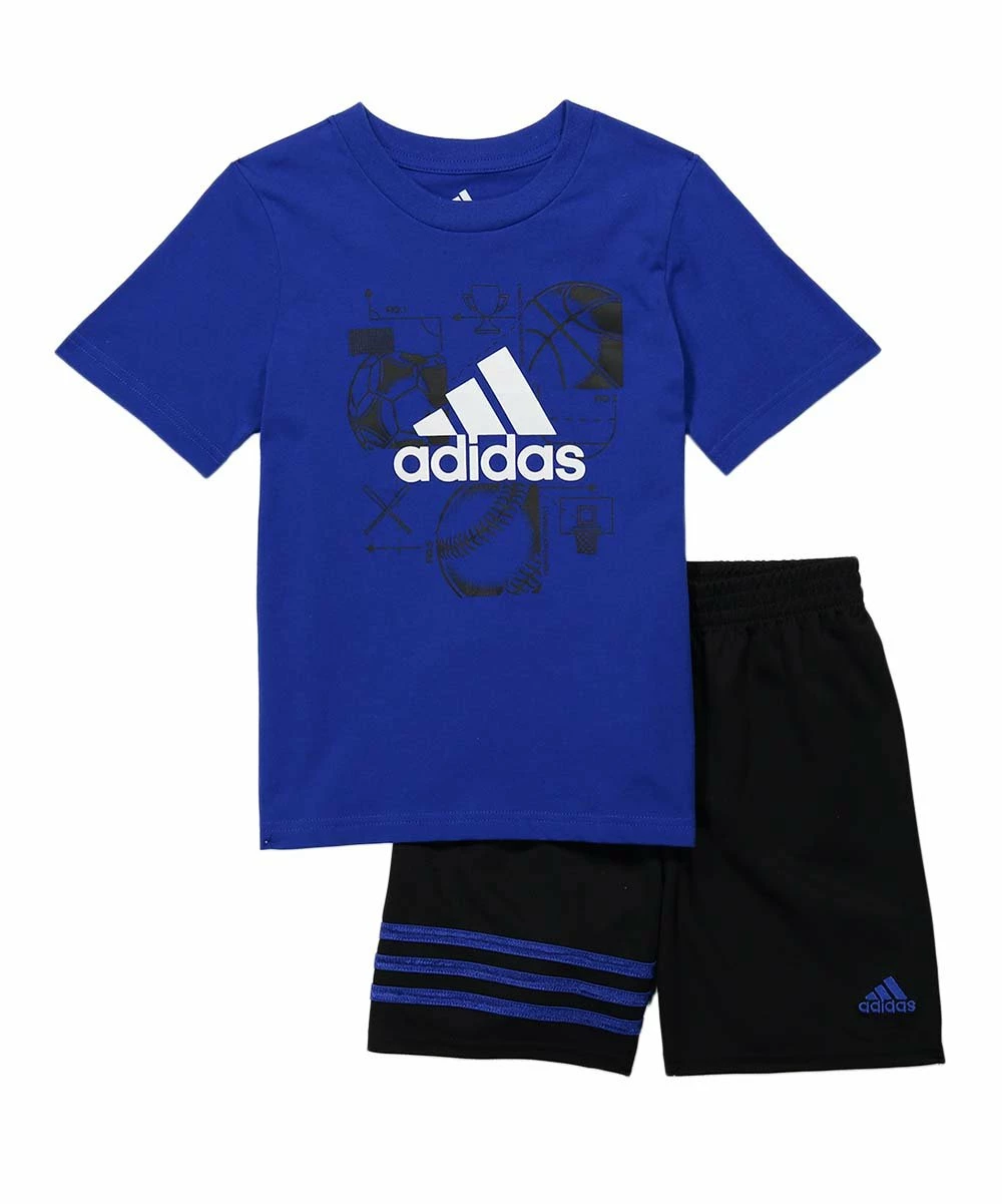Top 10 ๐ Adidas Brite Blue Logo Crewneck Tee & Black Shorts - Toddler & ๐ง Girls For Kids ๐งจ 1 Top 10 ๐ Adidas Brite Blue Logo Crewneck Tee & Black Shorts - Toddler & ๐ง Girls For Kids ๐งจ