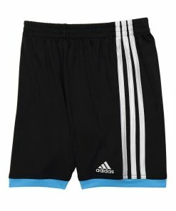 Flash Sale 👍 Adidas Sky Rush Blue Logo Crewneck Tee & Black Side-Stripe Shorts - Boys For Kids 👍 -Adidas Shop zu104209304 alt 1 tm1651866287
