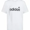 Best deal 😀 Adidas White Bold Brand Logo Crewneck Tee - Kids ⌛
