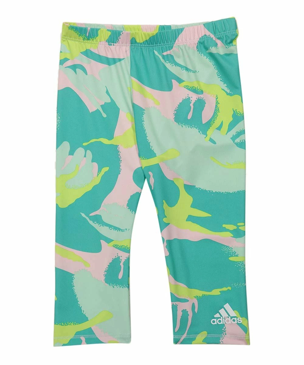 Cheap ๐ Adidas Medium Pink Logo Crewneck Tee & Green Tie-Dye Capri Pants - ๐ง Girls For Kids ๐งจ 2 Cheap ๐ Adidas Medium Pink Logo Crewneck Tee & Green Tie-Dye Capri Pants - ๐ง Girls For Kids ๐งจ - Image 2