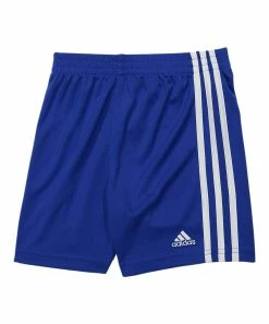 Deals 😉 Adidas Gray Heather Logo Crewneck Tee & Blue Shorts - Boys For Kids 😀 -Adidas Shop zu104209396 alt 1 tm1651866287