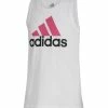 Top 10 ✨ Adidas White & Pink Logo Tank - 👧 Girls For Kids 🔥