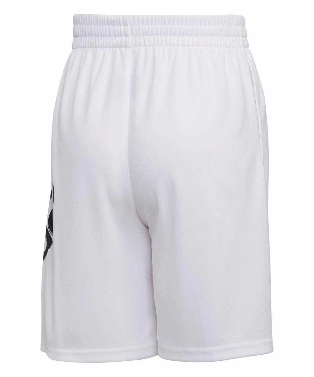 Brand new ⭐ Adidas White & Black Logo Graphic Shorts - Boys For Kids ⌛ - Image 2