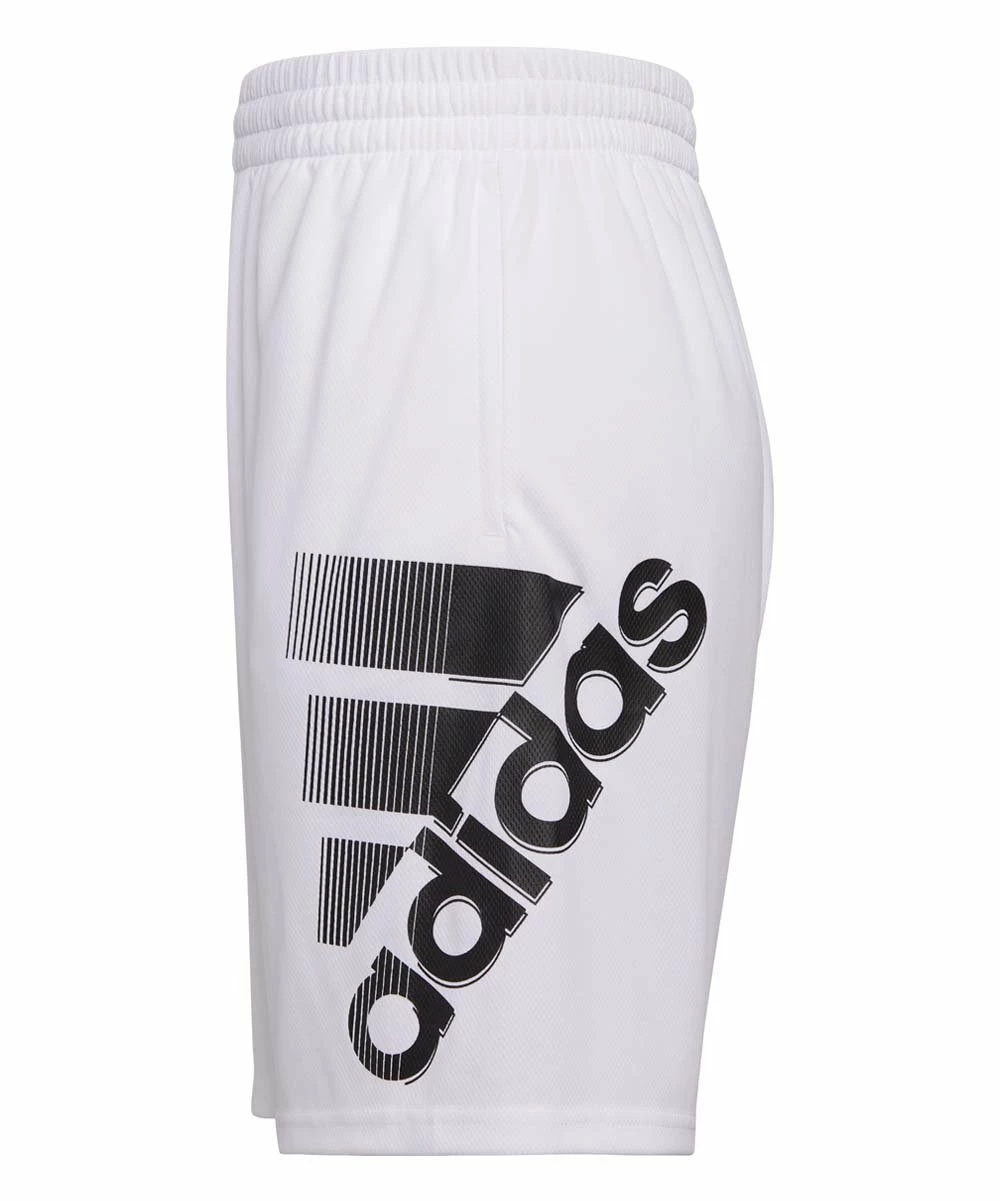 Brand new ⭐ Adidas White & Black Logo Graphic Shorts - Boys For Kids ⌛ - Image 3