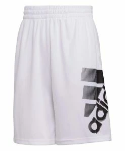 Brand new โญ Adidas White & Black Logo Graphic Shorts - Boys For Kids โ