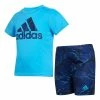 Coupon ⭐ Adidas Sky Rush Logo Tee & Navy Camo Logo Shorts - Toddler & Boys For Kids 🔔