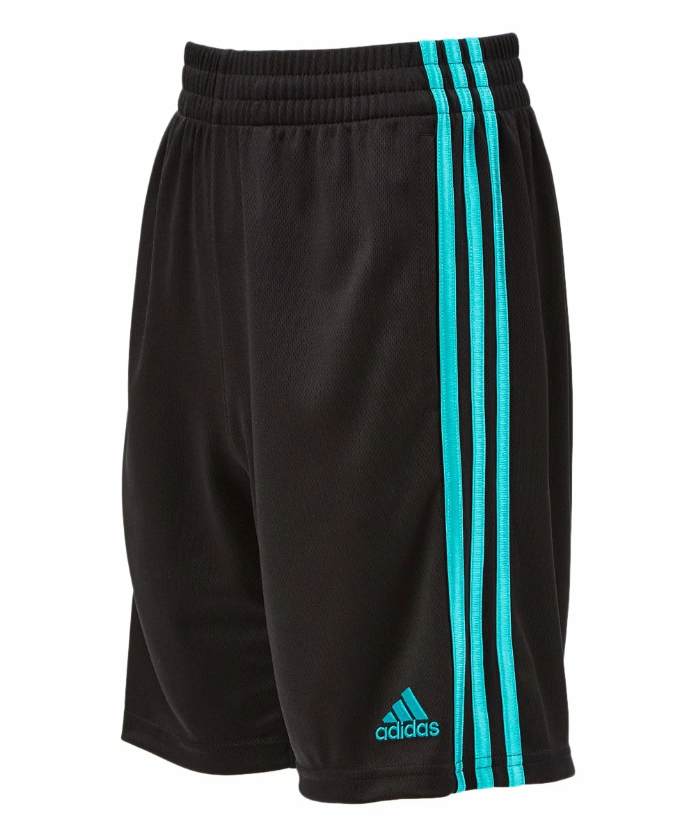 Flash Sale 😀 Adidas Black & Green Stripe Mesh Shorts - Boys For Kids ✔️ 2 Flash Sale 😀 Adidas Black & Green Stripe Mesh Shorts - Boys For Kids ✔️ - Image 2