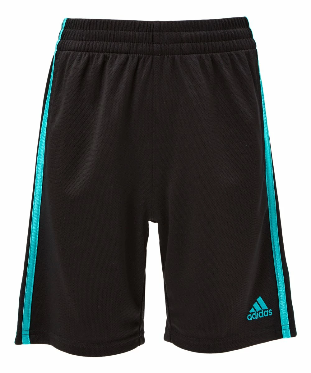 Flash Sale 😀 Adidas Black & Green Stripe Mesh Shorts - Boys For Kids ✔️ 1 Flash Sale 😀 Adidas Black & Green Stripe Mesh Shorts - Boys For Kids ✔️