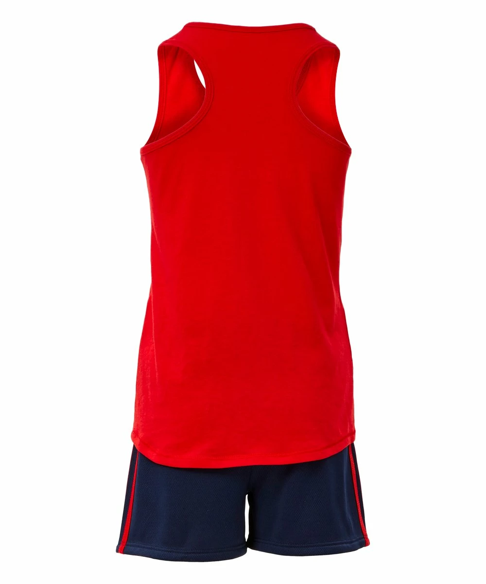 Coupon ๐ฅ Adidas Vivid Red & Blue Stripe & Mountain Logo Tank & Short Set - ๐ง Girls For Kids ๐ 2 Coupon ๐ฅ Adidas Vivid Red & Blue Stripe & Mountain Logo Tank & Short Set - ๐ง Girls For Kids ๐ - Image 2