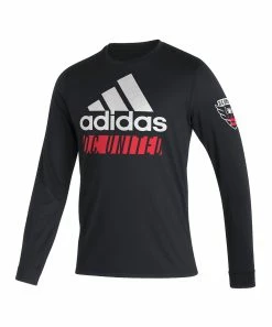 New ๐ Adidas D.C. United Vintage Performance Long-Sleeve Tee - Men ๐
