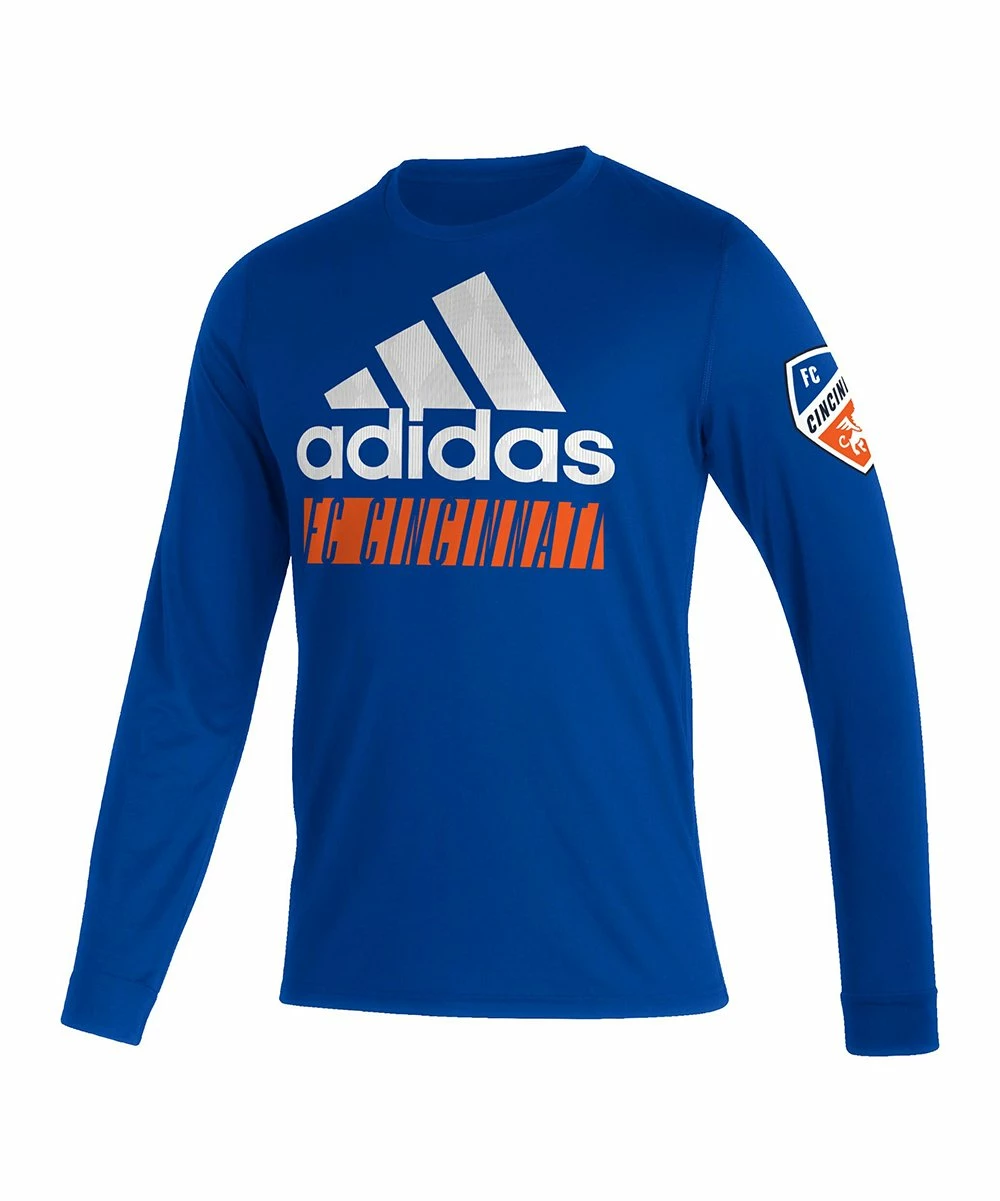 Budget ๐ Adidas FC Cincinnati Vintage Performance Long-Sleeve Tee - Men ๐