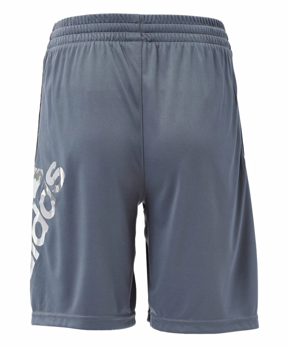 Buy ๐ Adidas Dark Gray & White Mountain Logo Track Shorts - Boys For Kids ๐ - Image 2