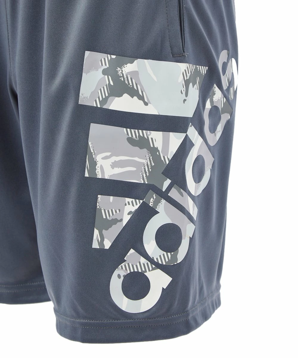 Buy ๐ Adidas Dark Gray & White Mountain Logo Track Shorts - Boys For Kids ๐ - Image 3