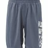 Buy 🎉 Adidas Dark Gray & White Mountain Logo Track Shorts - Boys For Kids 😍