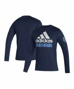 Alternative view of Top 10 😍 Adidas New York City FC Vintage Long-Sleeve Tee - Men ⭐