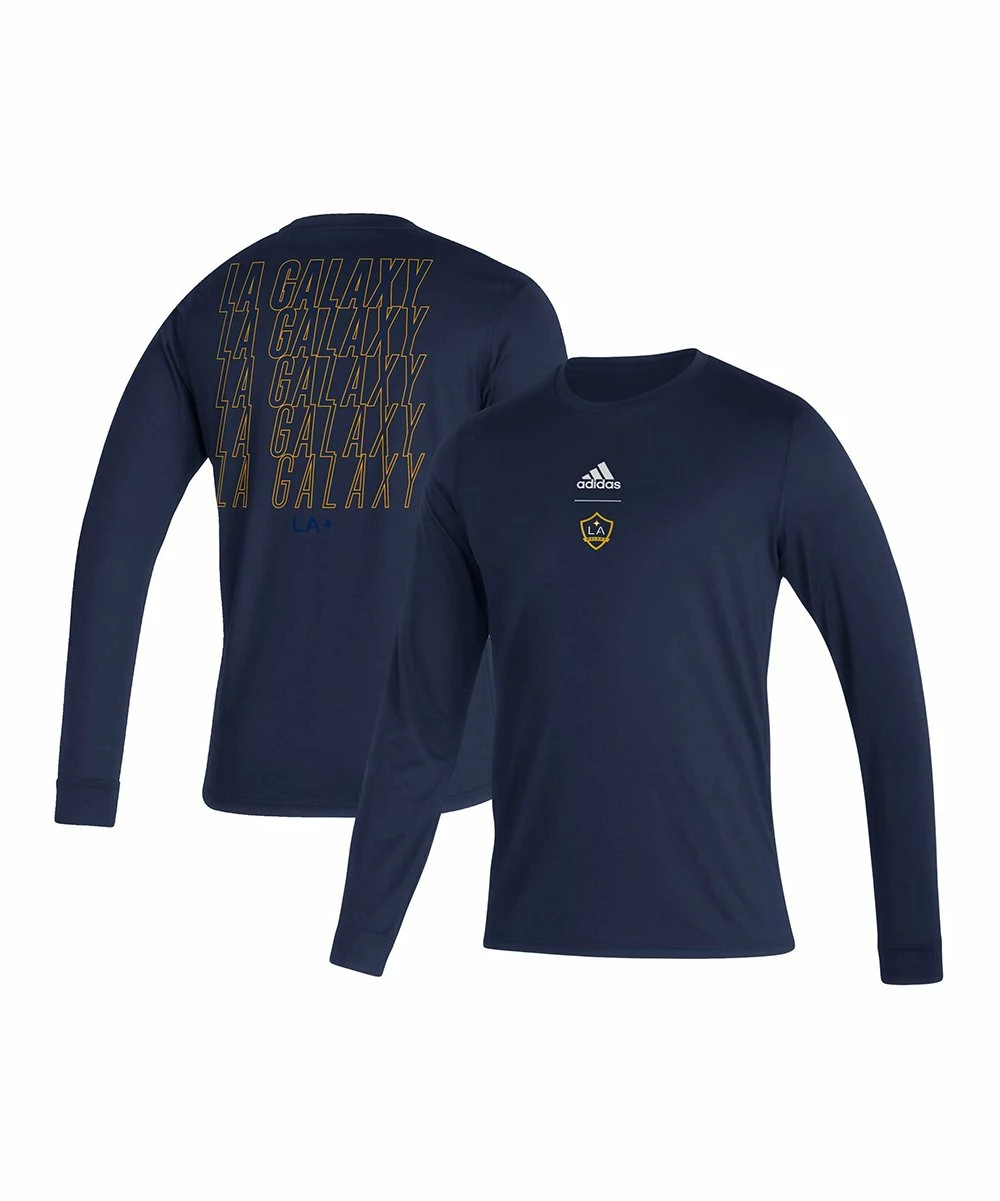 Cheap 🔔 Adidas LA Galaxy Club Long-Sleeve Tee - Men ✔️ 2 Cheap 🔔 Adidas LA Galaxy Club Long-Sleeve Tee - Men ✔️ - Image 2