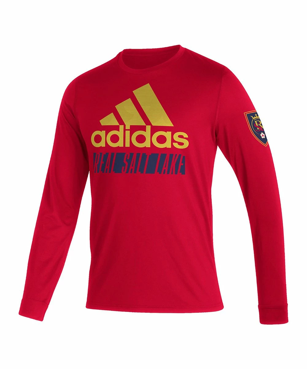 Flash Sale 👏 Adidas Real Salt Lake Vintage Performance Long-Sleeve Tee - Men 🌟 1 Flash Sale 👏 Adidas Real Salt Lake Vintage Performance Long-Sleeve Tee - Men 🌟