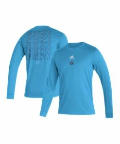 Alternative view of Discount 👍 Adidas New York City FC Club Long-Sleeve Tee - Men 🌟