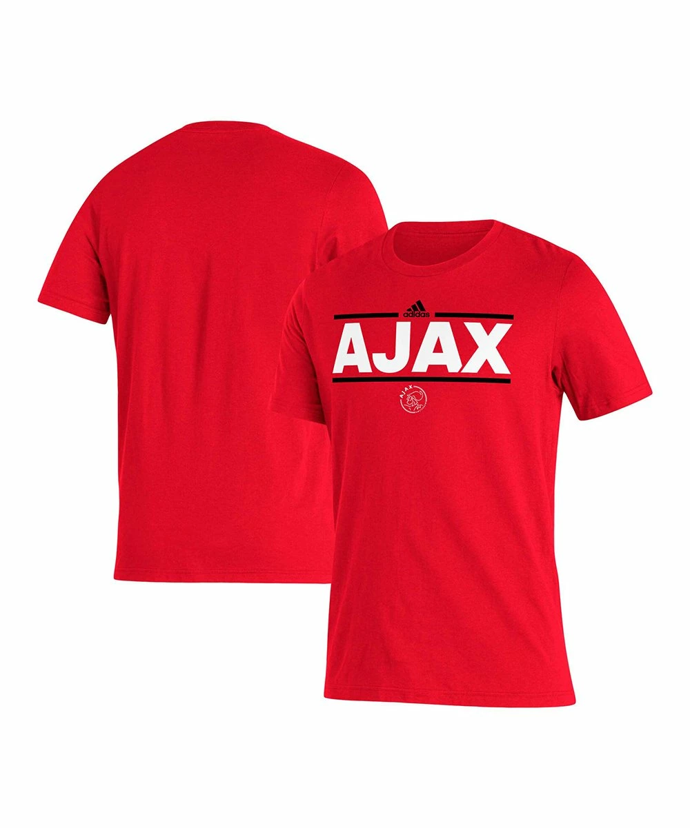 Buy 🎁 Adidas Ajax Lockup Crewneck Tee - Men ✨ 2 Buy 🎁 Adidas Ajax Lockup Crewneck Tee - Men ✨ - Image 2