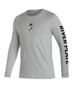Outlet 🔥 Adidas Club Atlético Logo Long-Sleeve Tee - Men 👍
