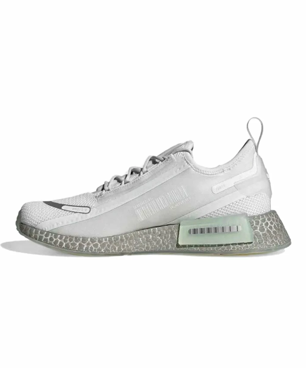 Top 10 ❤️ Adidas Crystal White & Silver Metallic NMD R1 SPECTOO Running 👞 Shoe - Men 🎉 2 Top 10 ❤️ Adidas Crystal White & Silver Metallic NMD R1 SPECTOO Running 👞 Shoe - Men 🎉 - Image 2