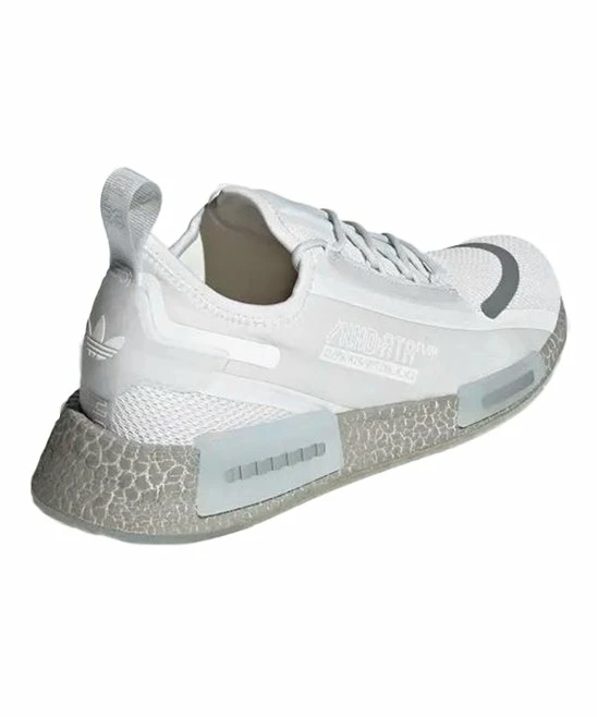 Top 10 ❤️ Adidas Crystal White & Silver Metallic NMD R1 SPECTOO Running 👞 Shoe - Men 🎉 4 Top 10 ❤️ Adidas Crystal White & Silver Metallic NMD R1 SPECTOO Running 👞 Shoe - Men 🎉 - Image 4