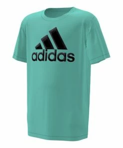 New 🎁 Adidas Mint Rush Oversize Logo Tee - Boys For Kids 🛒