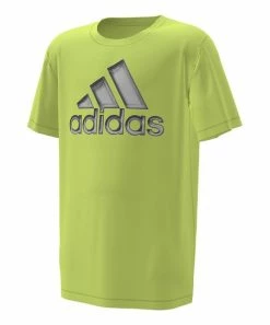 Best deal 😍 Adidas Bright Yellow Oversize Logo Tee - Boys For Kids 🧨