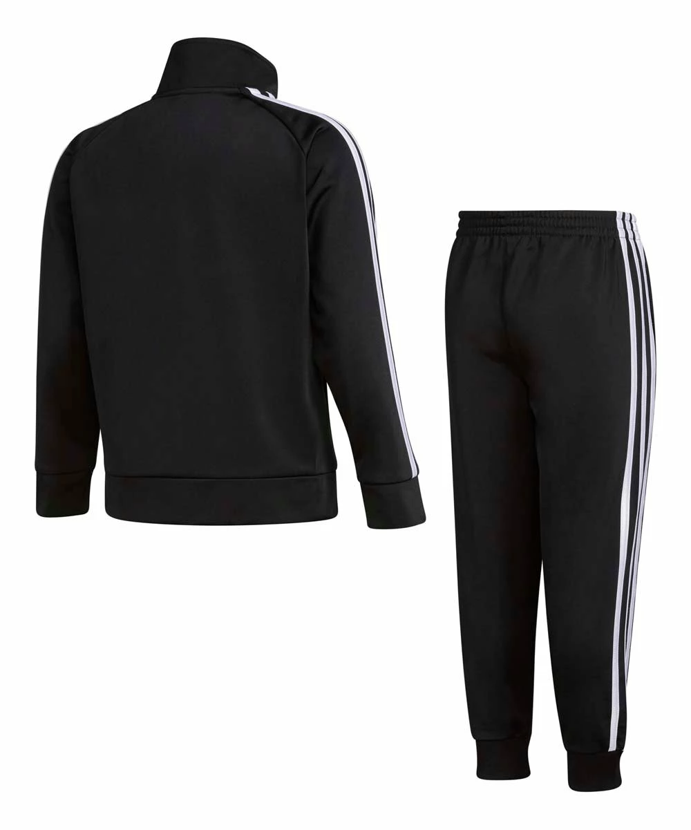 Best deal 🥰 Adidas Black & White Signature Stripe Track Jacket & Track Pants - Boys For Kids ⌛ - Image 2