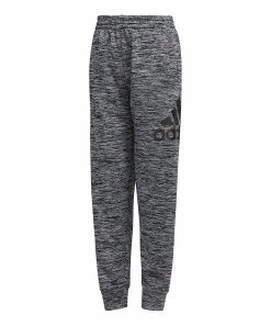Best Pirce 🎉 Adidas Charcoal & Black Bold Logo Joggers - Boys For Kids 👍